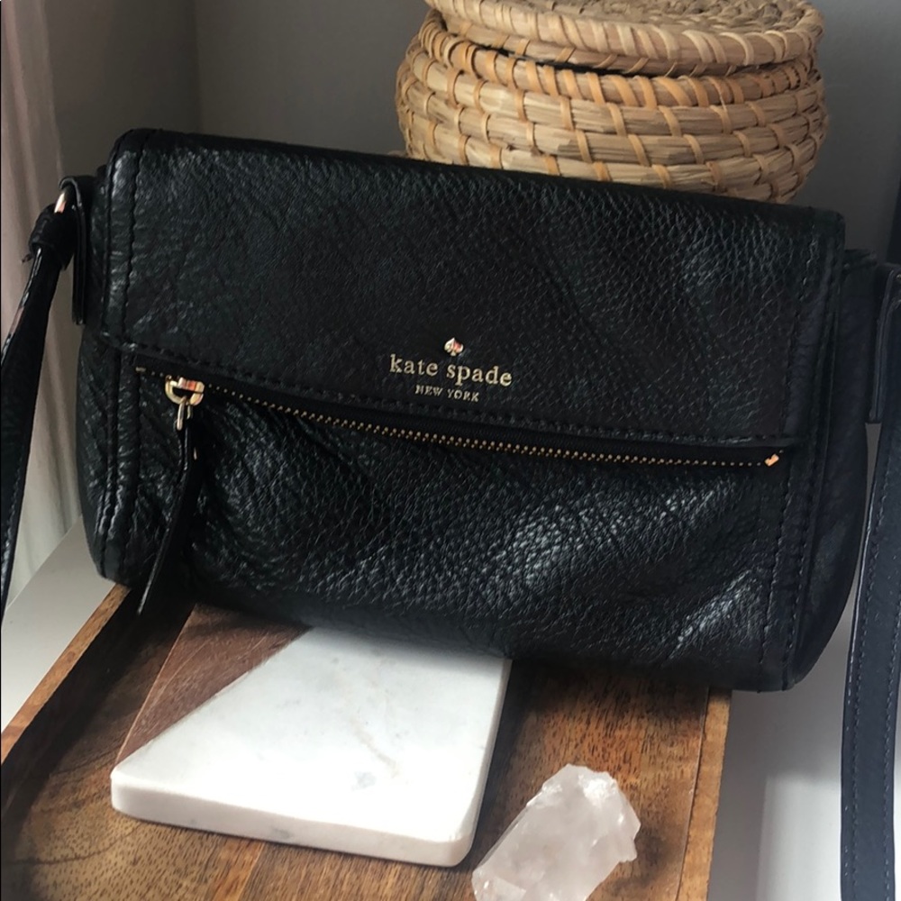 Small leather Kate Spade Crossbody in Blck